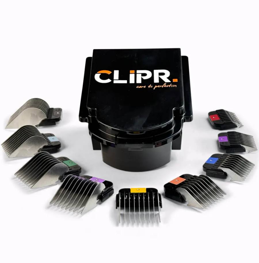 Clipr RvS opzetkammenset 9-delig universeel voor Snap-On scheerkoppen — afbeelding 1
